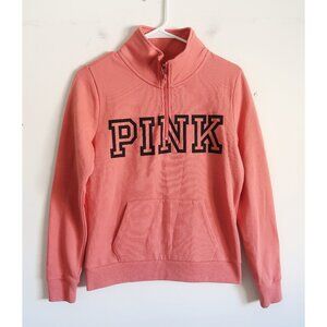 Victoria Secret PINK Quarter Zip Pullover NWT - Size XS